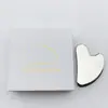 Ventas Directas de Fábrica Tabla Gua Sha de Acero Inoxidable 304 para Manos y Rostro, Masajeador Metálico Grande, Tabla Gua Sha con Forma de Corazón de Dedo