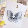 Pinza para el pelo de mariposa de perlas para niñas, pinza lateral de pico de pato, accesorios para el cabello estilo Mori, pinza para flequillo de chica súper de hadas, accesorios para el cabello para salir