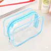 Saco de embalagem para suprimentos de gel de banho de PVC bolsa de mão transparente para shampoo bolsa de acabamento cosmético saco com zíper de plástico