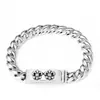 Pulseira CH nova com motivos de espada, âncora e cruz, acessório de mão unissex, moda retrô europeia e americana, pulseira padrão S925