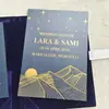 Convites de Casamento Personalizados com Estampagem Dourada em Veludo, Convites de Acrílico com Estampagem Dourada e Envelopes, Impressão de Convites de Casamento Personalizados
