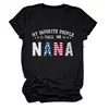 Minhas Pessoas Favoritas Chamam Estação Europeia Ebay Amazon Camiseta Casual Fashionável Feminina Gola Redonda Manga Curta
