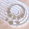 Explosões Panjia Pulseira de Aço Inoxidável Árvore da Vida Amor Pingente Multielemento Pulseira de Cristal Pulseira Transfronteiriça Europeia e Americana