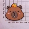 Capivara Capybara PVC Adesivo Macio Patch DIY Capinha de Celular Capinha de iPad Furo Chinelos Copo de Água Colar Acessórios