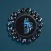 Pulsera de Piedra Ojo de Tigre Azul Natural para Hombres, Piedra Ojo de Tigre para Mujeres, Pulsera de Cristal para Parejas, Accesorios de Moda Modernos