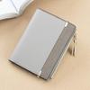 Cartera para Mujer Corta de Cuero PU Estilo Coreano Casual Vertical Cuero de Grano Fino Monedero con Cremallera Listo para Enviar Venta al por Mayor Más Fácil de Combinar
