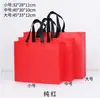 Bolso de mano para ropa con recubrimiento de película, nombre de tienda impreso, bolsa tridimensional no tejida, regalo para banco, educación, bolsa de compras con LOGOTIPO impreso