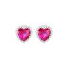 Aretes de Plata Esterlina S925 con Zirconias Coloridas para Mujer, Pequeños, Exquisitos, Modernos, Simples, para Orejas Perforadas, Aretes Versátiles para el Día a Día al Mayoreo