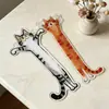 Marcador de Página com Formato de Gato e Padrão de Gatinhos em Acrílico para Livros - Novo Produto Transfronteiriço