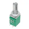 Potenciômetro de Áudio Ajustável Simples/Duplo Rk097Ns N g 3/5/6/8 Pinos B5K10K20K50K com Interruptor