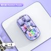 Ratón inalámbrico Bluetooth transparente, silencioso, mecánico, para portátil, tableta, ordenador, color, recargable, universal