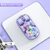 Ratón Bluetooth RGB inalámbrico transparente T7 de modo dual, ergonómico, universal, para portátil y tableta, con alto valor de color