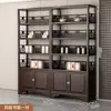 Gabinete multi-tesoro de madera maciza, partición de estilo chino, estante de exhibición de té antiguo de estilo chino nuevo, gabinete de entrada estilo Zen para sala de estar