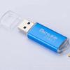 Lector de tarjetas USB 2.0 de color brillante metálico para tarjeta TF, cámara de computadora, lectura y escritura de alta velocidad