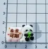 Lindos Accesorios de Resina de Panda Pegatinas Decorativas DIY para Refrigerador, Tablero, Espejo Retrovisor y Taza de Agua