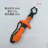 Herramienta de Control de Peces para Pesca Equipo de Pesca para Exteriores Pinzas de Tres Colores para Peces Grandes Herramienta de Control de Peces de Acero Inoxidable con Mango Recto Portátil para Pesca con Señuelo