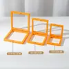 Caja colgante de película de PE de color de moda, película transparente, a prueba de polvo, para exhibir y empaquetar monedas, joyas y otros coleccionables