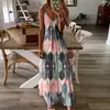 Vestido camisola estampado informal de verano para mujer, de comercio exterior transfronterizo, de Amazon, Europa y América, 2021