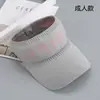 Boné de Baseball Tricô de Verão Chapéu de Sol para Esportes ao Ar Livre Proteção Solar Feminina Chapéu com Aba Casual com Letras Boné de Aba Reta Atacado