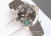 Zf Concas Wave Reloj de Pulsera Mecánico Totalmente Automático para Hombre, Acero Inoxidable, Resistente al Agua, Anillo de Cerámica con Luminiscente