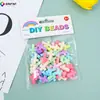 Exportação Transfronteiriça Resina Rosa Pulseira DIY Acessórios de Contas Cartão de Unha de Papel Cabeça Pulseira Acessórios de Contas Contas