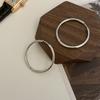 Zhao Lusi Mismo Estilo Coreano Lujo Ligero Estilo Metal Pendiente de Aro para Mujer Elegante ins Estilo Frío Pendientes de Tendencia de Moda Pendientes
