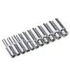Juego de Vasos Hexagonales Torx Extendidos 1/4 Transfronterizo, Llave de Matraca Rápida, Vaso Hexagonal Pulido Espejo