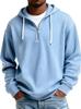 Sudadera con Capucha Pesada de Manga Larga para Hombre, Color Sólido, Holgada, Moderna, Deportiva Casual, Europea y Americana, Nueva