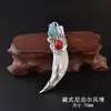 Novo Pingente de Dente de Lobo para Homens, Personalizado e Ousado Ornamento de Dente de Cão Lobo, Dente de Mastiff Protetor Vintage, Presente Versátil para Estudantes