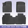 Adecuado para Acura Zdx 2024-2026 Material 3D para Todo Clima Tpe Alfombrilla para Piso Alfombrilla para Maletero