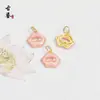 Venta al por mayor de fábrica Colgantes de Esmalte Chapados en Cobre Dorado Cabeza de Tigre Ciervo Gatito Gato Colgantes Pequeños Charms para Pulsera Collar DIY