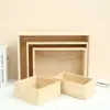 Caja de Almacenamiento de Madera Moderna y Simple para Escritorio Recuerdo de Boda Caja de Madera para Dulces de Boda Caja de Almacenamiento y Organización sin Tapa para Escritorio