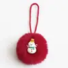 Adorno de Bola de Pelo de Conejo Sintético para Árbol de Navidad, Colgante Decorativo de Bola de Felpa, Accesorios de Bola de Pelo, Regalo de Navidad, Venta al por Mayor desde el Fabricante