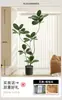 Árbol de Goma Simulación Planta Verde Planta Falsa Sala de Estar Lujo Ligero Flor Biónica Árbol Decorativo Interior Planta Grande en Maceta Adorno de Piso