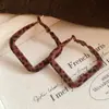 Pendientes Colgantes Redondos con Estampado de Leopardo en Tela de Aguja de Plata Estilo Retro de Hong Kong Moda Pendientes Elegantes Lujo Accesible Pendientes de Gama Alta para Mujer