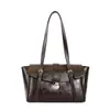 Bolso de hombro único al por mayor transfronterizo otoño e invierno nuevo de gran capacidad para debajo del brazo moda retro simple para el día a día personalización de marca privada