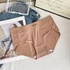 Ropa interior de cintura media para niña, de hilo con abertura alta Maillard, textura pura 8536, bragas sencillas, cómodas y transpirables