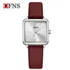 Reloj de Cuarzo Oufani para Commuter con Caja de Aleación, Elegante Reloj para Mujer, Resistente al Agua 30m, Alta Estética, Reloj de Pulsera Cuadrado para Mujer