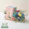 Caja de Almacenamiento de Papelería para Estudio Bnbs Baina Bangshou con Cajón, Caja de Almacenamiento Pequeña Apilable de Material PS