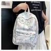 Mochila Escolar Japonesa para Chica Mochila Linda Nueva para Estudiantes de Secundaria Mochila Parchapa de Perro de Gran Capacidad para Estudiantes Universitarias