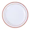 Plato de plástico PS desechable de grado alimenticio de imitación porcelana de 7.5 pulgadas 19 cm 10.25 pulgadas 26 cm plato para fiesta Phnom Penh