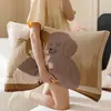 Fundas de almohada de gasa lindas, algodón puro, juego de dos, para uso en casa, tamaño adulto, fundas de almohada 100% algodón de alta calidad, almohadilla anti-aceite para la cabeza para hombres