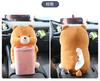 Caja de Pañuelos para Coche Bote de Basura Dos en Uno Creativo Lindo Caja de Papel para Coche Decoración de Coche Suministros para Caja de Reposabrazos