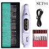 30 Cabezales de Pulido Set de Herramientas para Manicura Lápiz Pulidor de Uñas Mini Eléctrico Portátil Herramienta para Manicura para Remover Uñas