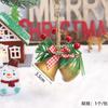 Decoração de porta de sino de natal, criativo, artesanal, faça você mesmo, material, embalagem de presente, pequeno conjunto de pingentes, adereços