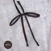 Camisa de Uniforme Jk de Color Sólido sin Corbata Lazo Cuerda de Corbata para Mujer Accesorio de Traje de Marinero Cinta