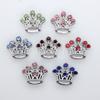 Liga de diamante de cor única de 8 mm estrela de cinco pontas borboleta coração forma joias diy pulseira chaveiro corrente de telefone acessórios