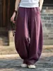 AliExpress Tamanho Grande Japonês Primavera e Outono Novo Linho de Algodão Solto Casual Bloomers para Mulheres