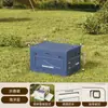 Caja de Almacenamiento para Camping al Aire Libre Puerta Lateral Extra Grande Camping Cubierta de Madera Caja Plegable Caja Organizadora de Almacenamiento para Maletero de Coche