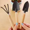 Pala Pequeña Enmacetada para Plantar Flores y Herramientas de Jardinería para Plantar Juego de Herramientas para Suculentas Mini Pala Doméstica de Tres Piezas